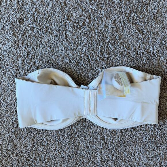 DELIMIRA Beige Unlined Underwire Minimizer Women's Strapless Bra 40D NEW NWT - Picture 7 of 16